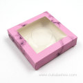 holographic paper lash boxes square false eyelash case